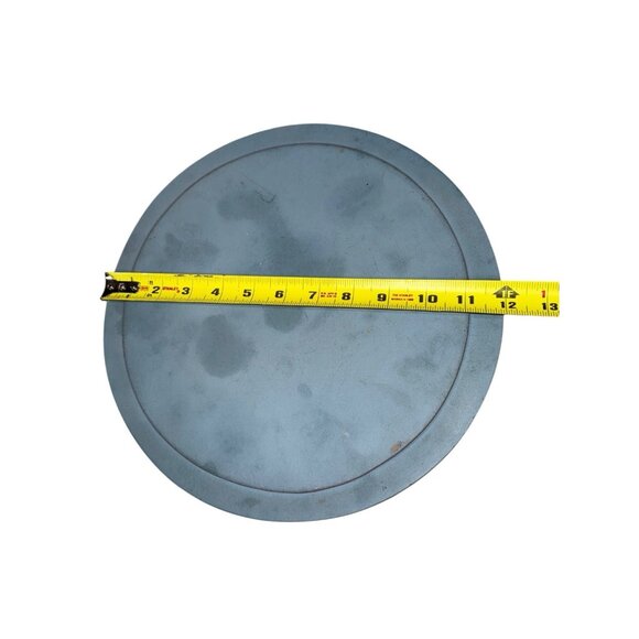 Vintage Christmas Bread Basket Wood Round Bread Round Bottom W/ Lid 12" - Picture 5 of 7